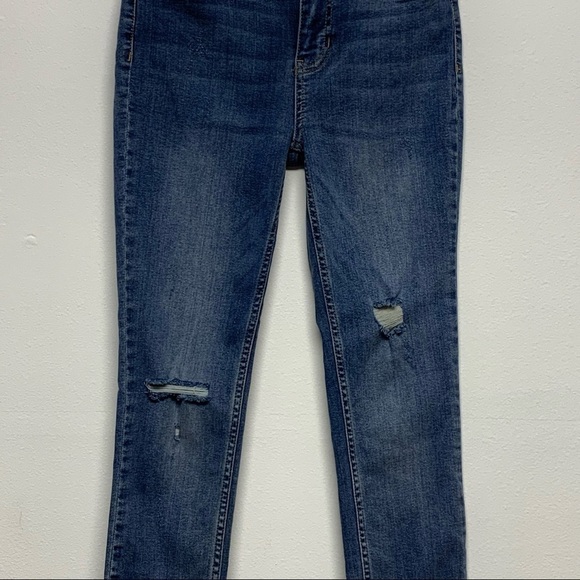 Free People Size 26 Frayed Hem BOHO Distressed Jeans - Picture 5 of 12